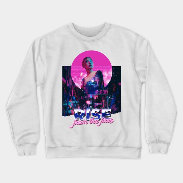 Japan Cyberpunk Street Crewneck Sweatshirt by LR_Collections